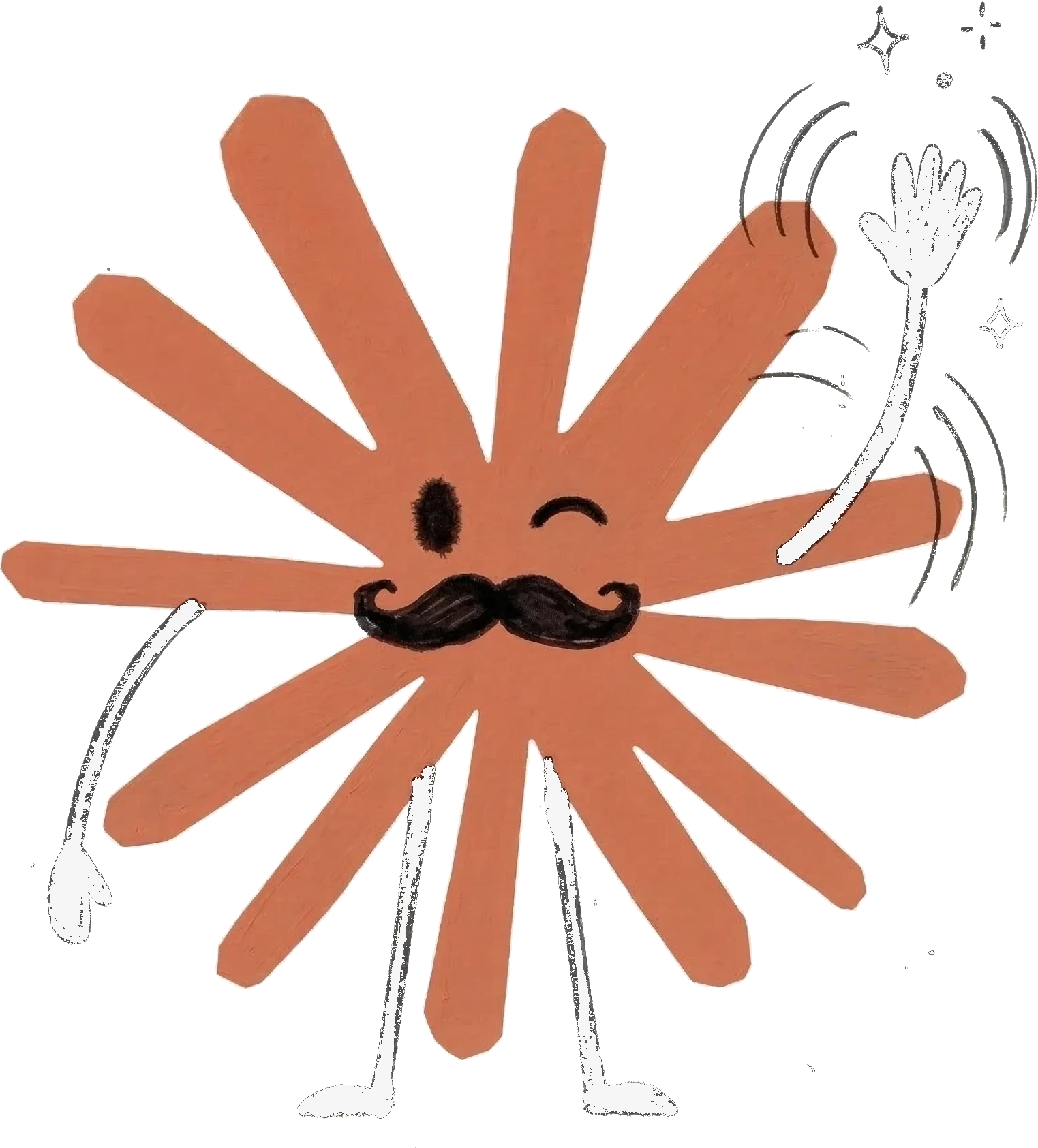 CroquetClaude, waving